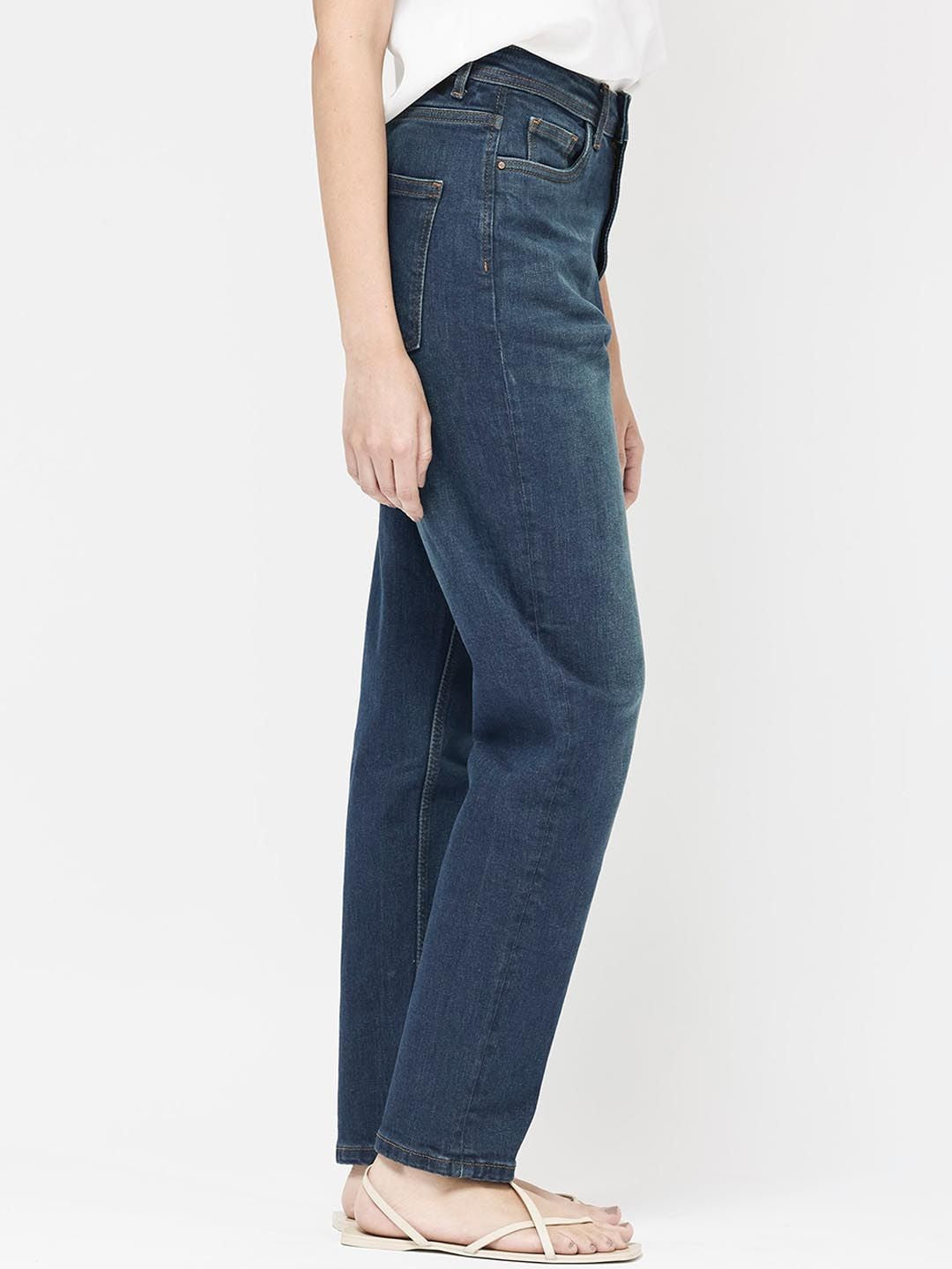 RAREISM Women Comfort Clean Look Light Fade Cotton Jeans