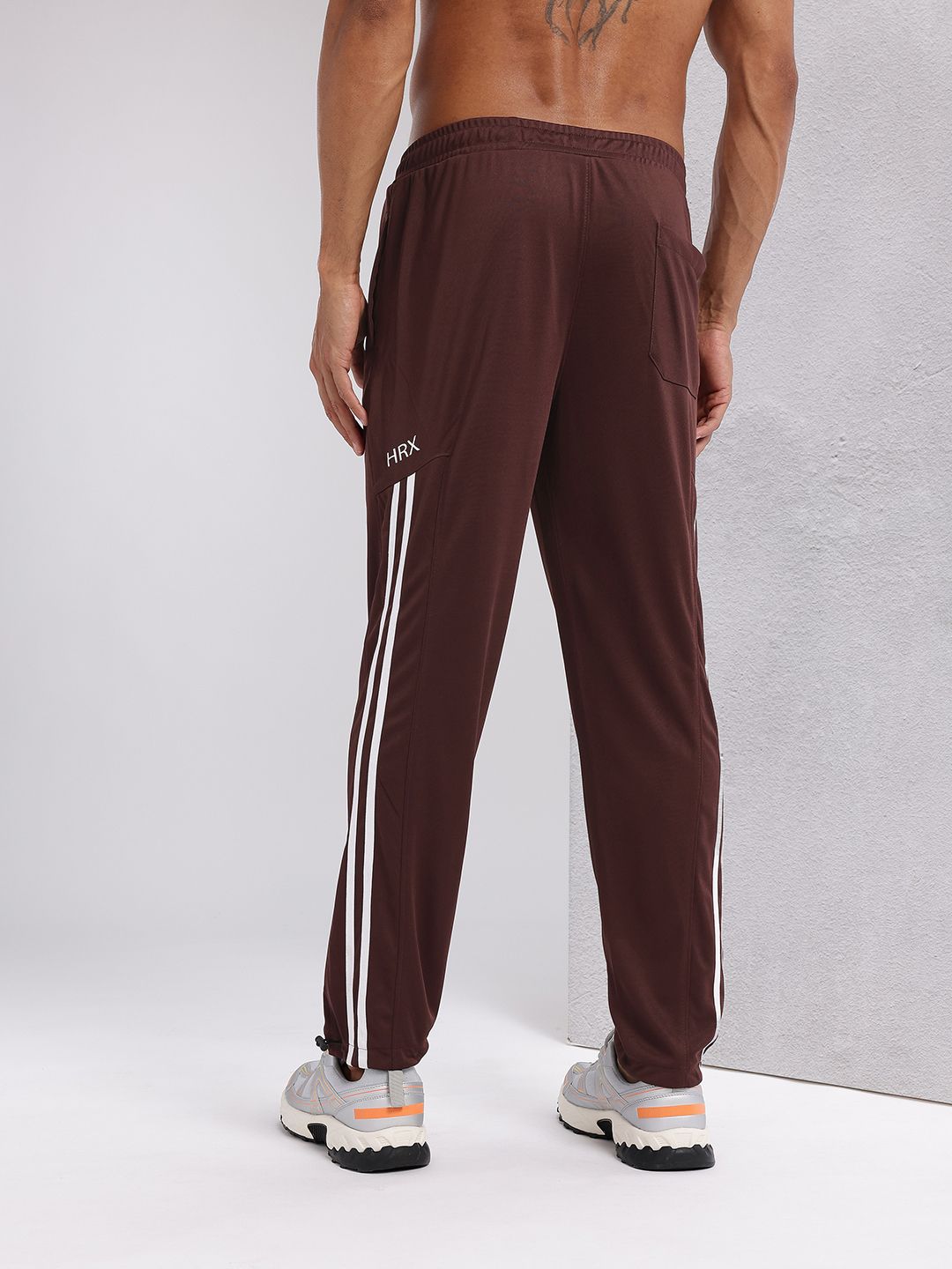 HRX by Hrithik Roshan Men Mid-Rise Rapid-Dry Training Track Pants with Toggle