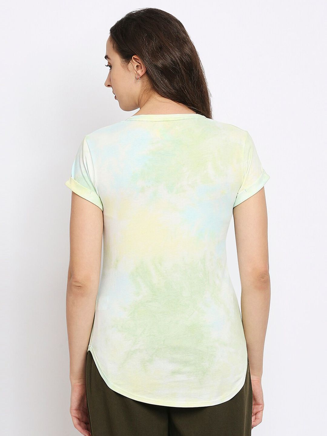 Being Human Women Green Printed T-shirt