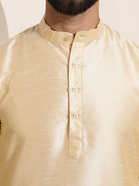 SOJANYA Mandarin Collar Regular Kurta With Churidar & Nehru Jacket