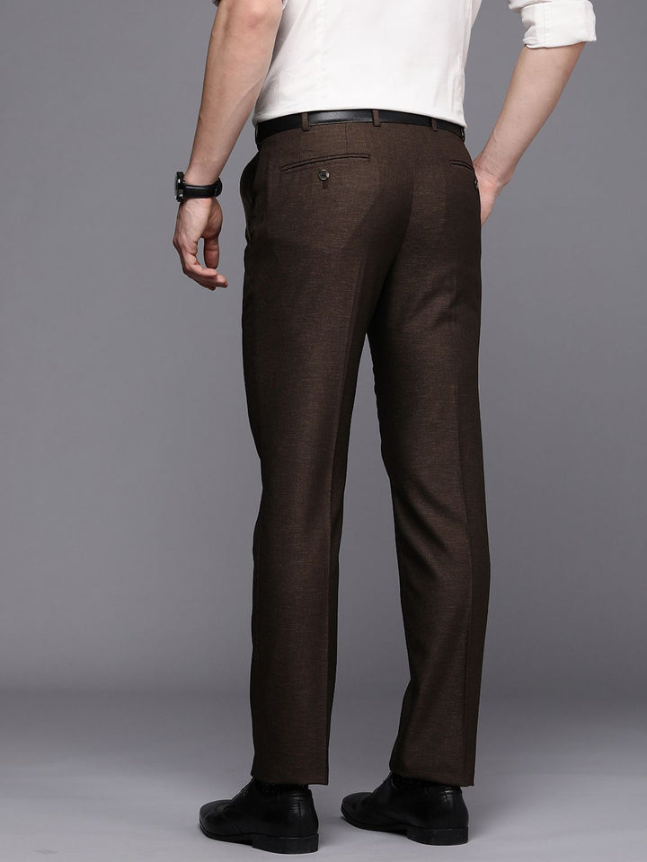 Raymond Men Slim Fit Flat Front Formal Trousers