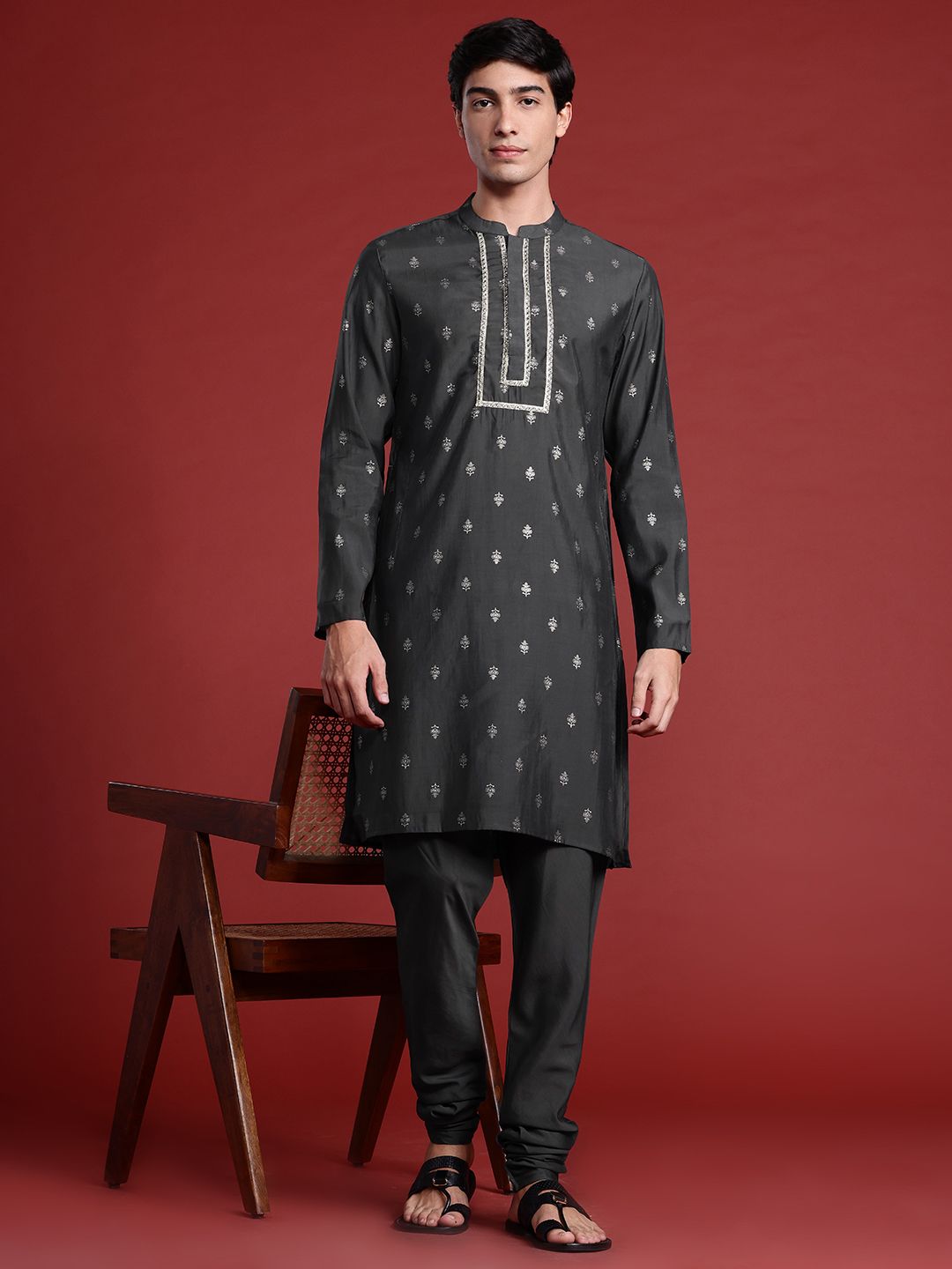 Anouk Indie Print Kurta with Churidar