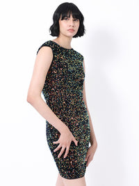 RAREISM Embellished Sequined Sheath Dress