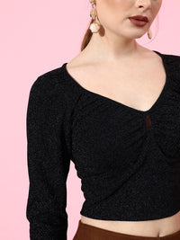 DressBerry Women V Neck Crop Top