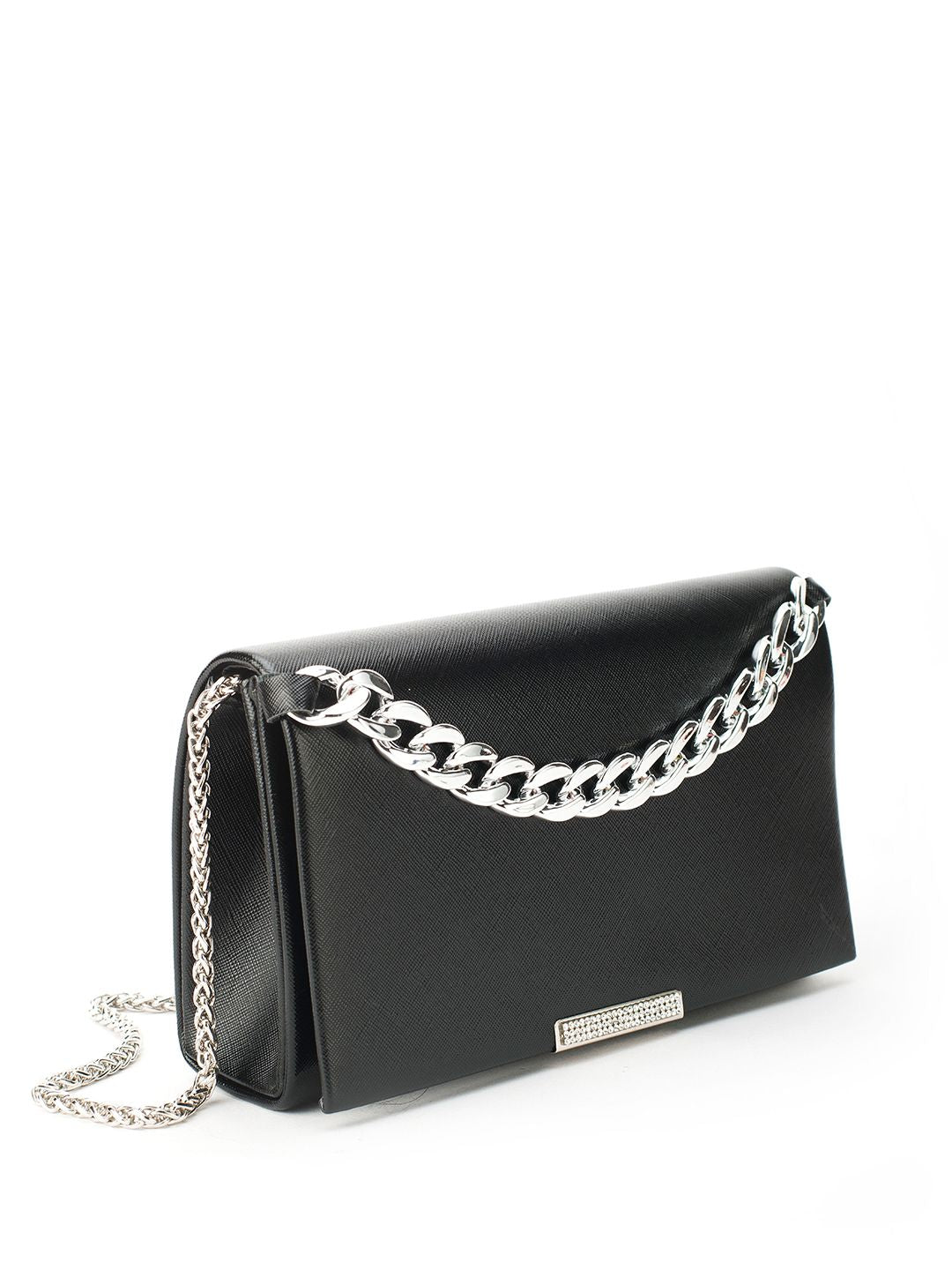 Lino Perros Purse Clutch with Link Chain Detail