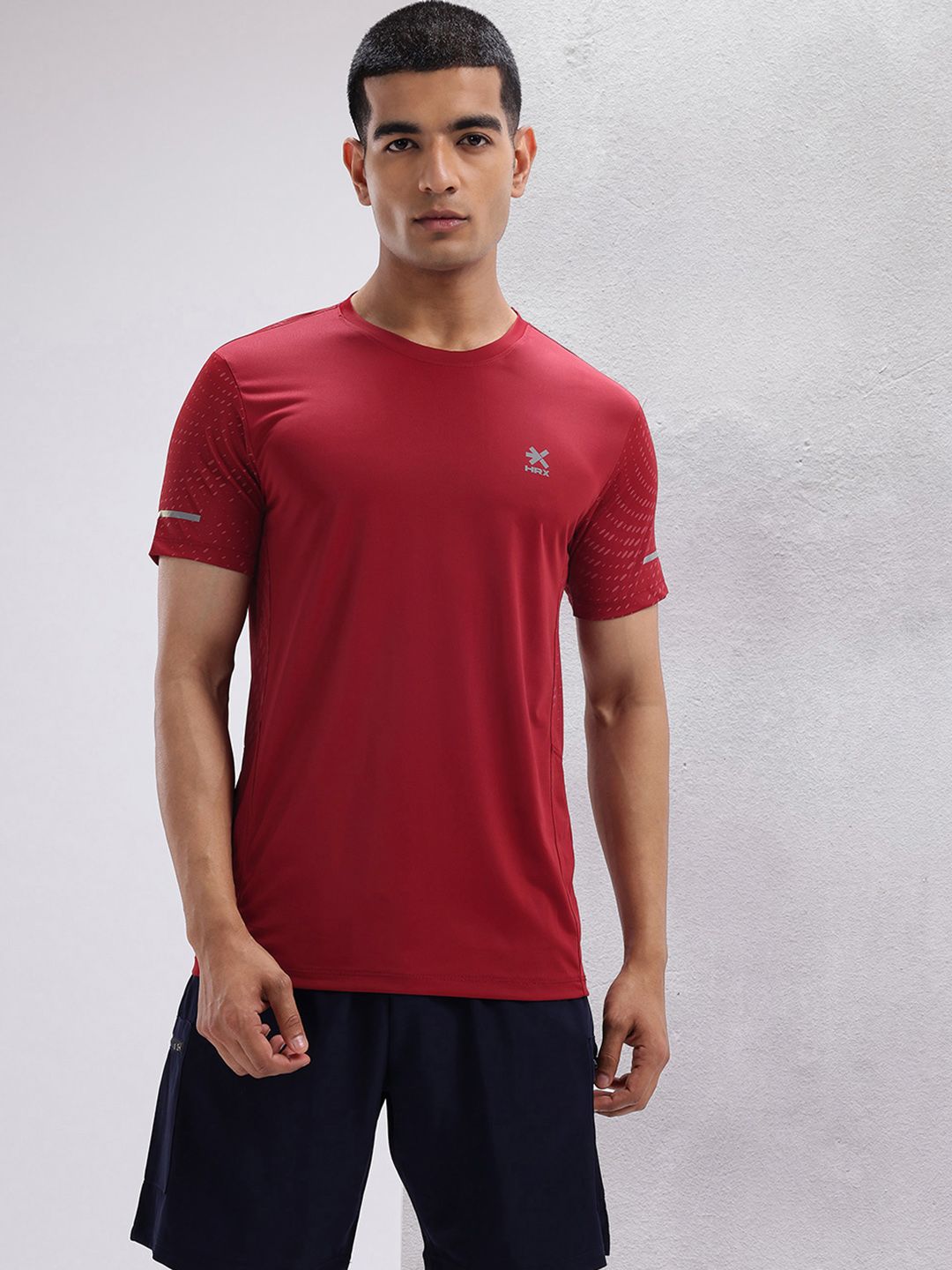 HRX by Hrithik Roshan Men Graphic Printed Rapid Dry Training T-shirt