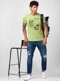 SPYKAR Men Kano Slim Fit Mildly Distressed Light Fade Jeans