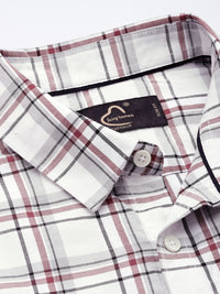 Being Human Slim Fit Opaque Pure Cotton Checked Casual Shirt