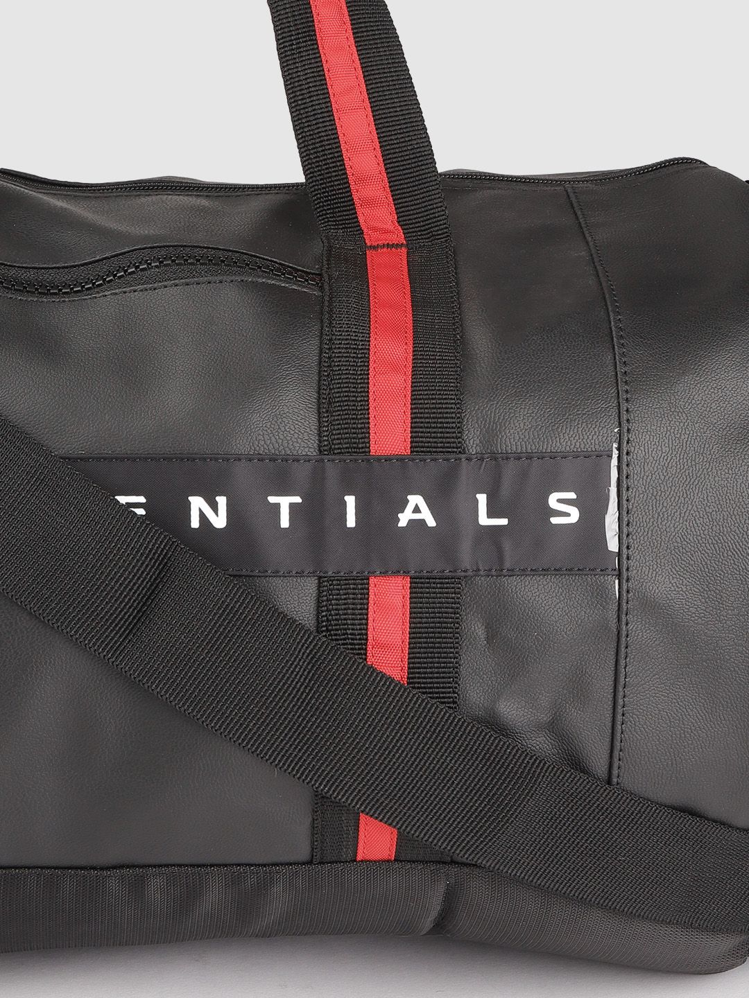 Gear Unisex Black Solid Clubsport Duffel Bag with Brand Logo Print Detail