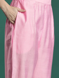 Indo Era Floral Embroidered Thread Work Kurta with Trousers & With Dupatta