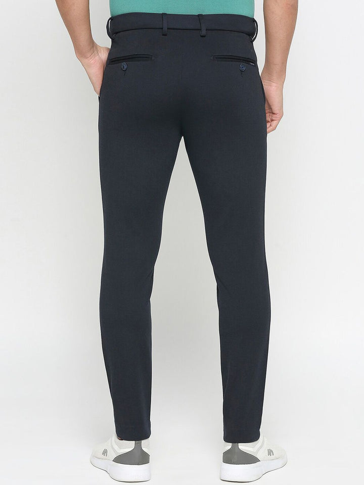 Being Human Men Mid-Rise Flat-Front Plain Regular Trousers