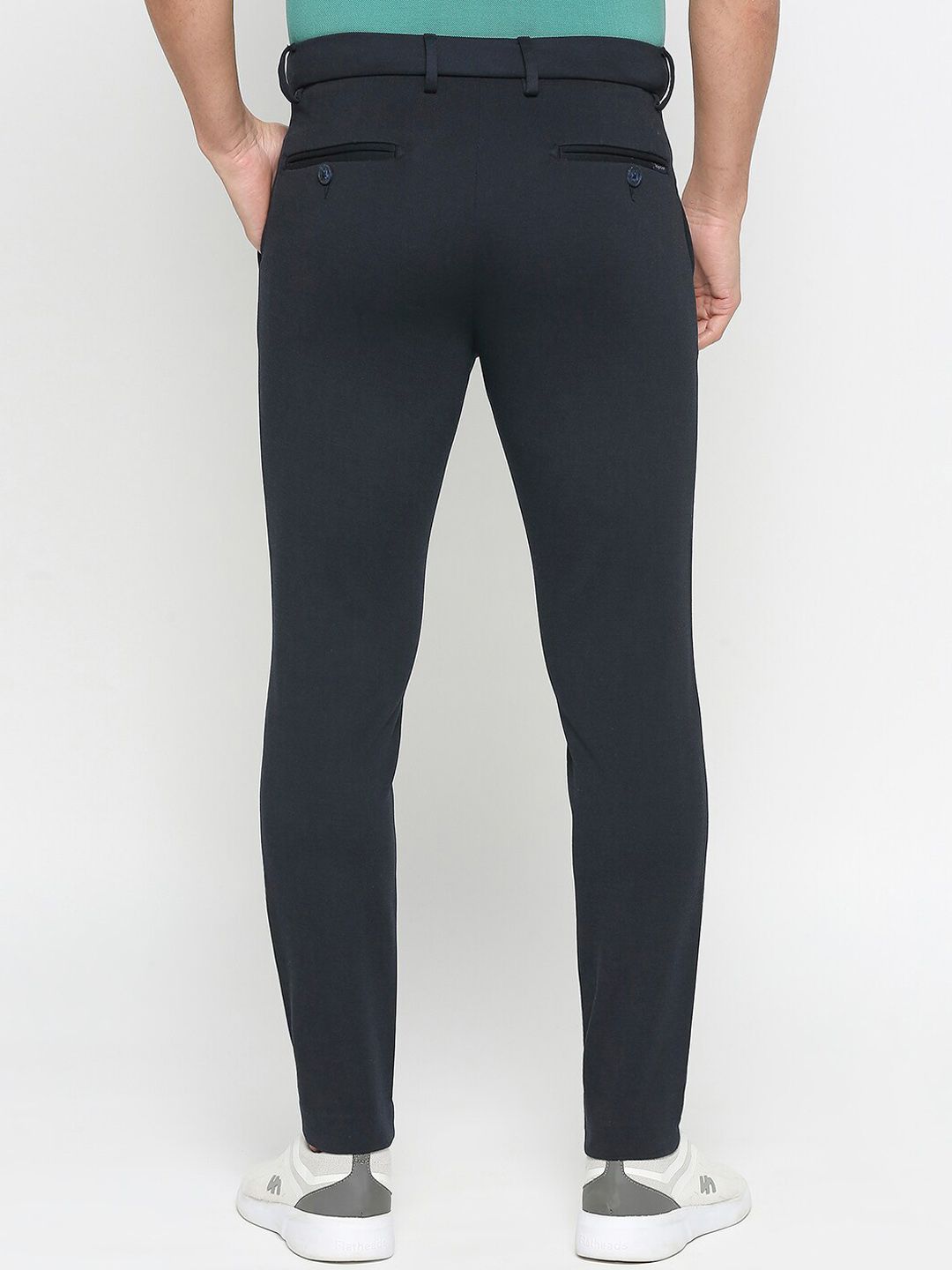 Being Human Men Mid-Rise Flat-Front Plain Regular Trousers