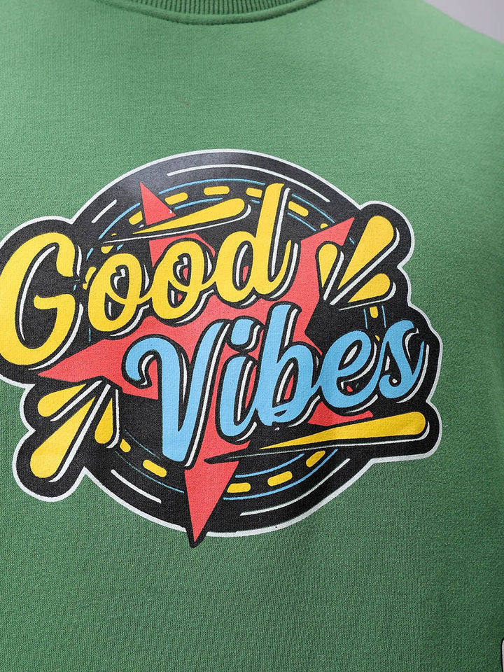 The Indian Garage Co Men Typography Printed Long Sleeves Sweatshirt