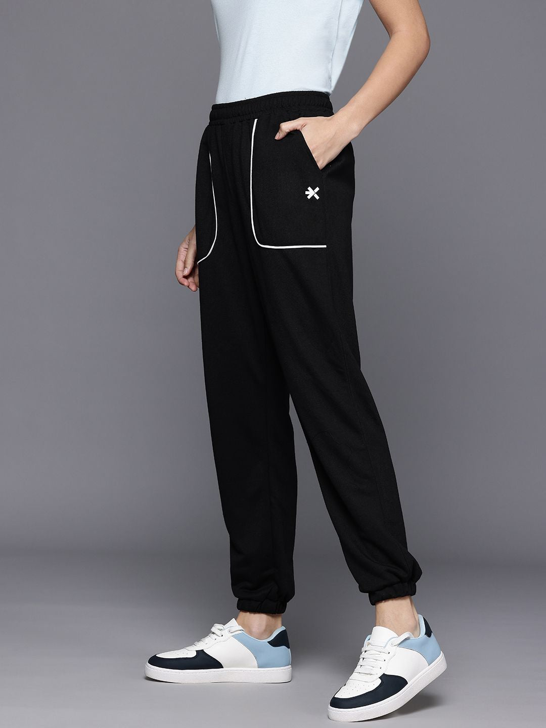 HRX by Hrithik Roshan Women Joggers with Contrast Piping