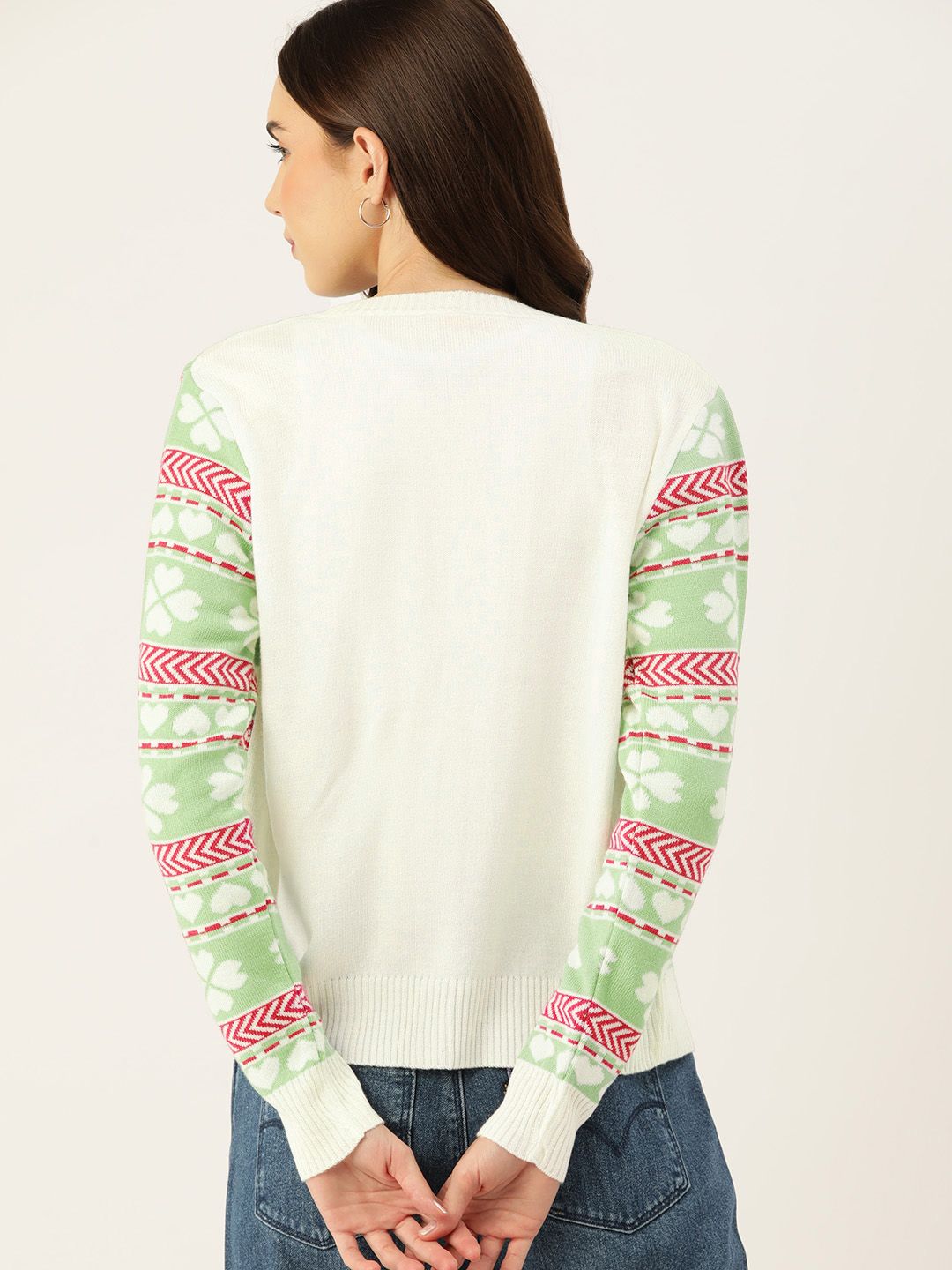 DressBerry Acrylic Fair Isle Cardigan