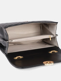 DressBerry Quilted Structured Shoulder Bag