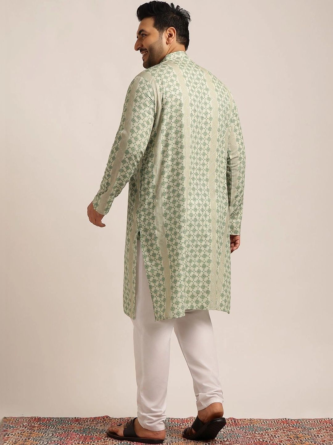 SOJANYA PLUS Men Ethnic Motifs Printed Indie Prints Kurta