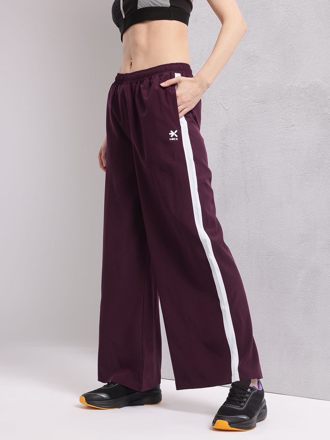HRX by Hrithik Roshan Women Side Stripe Rapid-Dry Training Track Pants