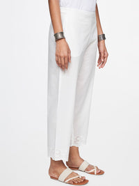 Global Desi Women Hem Design Straight Fit Pure Cotton Palazzos