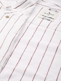 Mr Bowerbird Stand Collar Striped Bomber Jacket