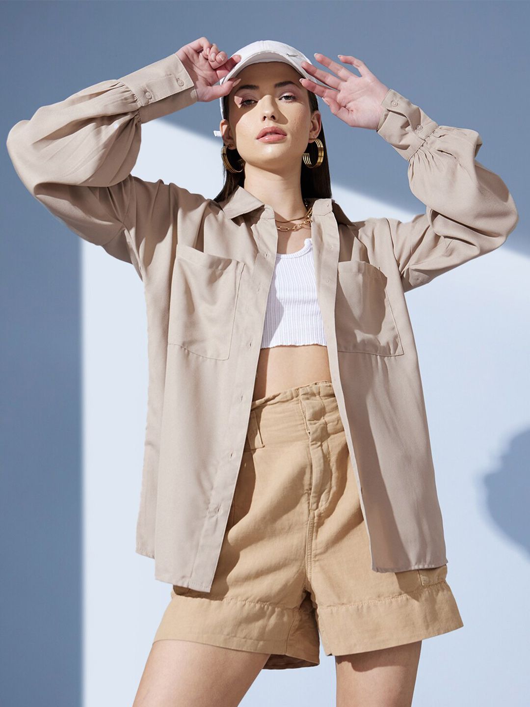 STREET 9 Comfort Spread Collar Casual Shirt
