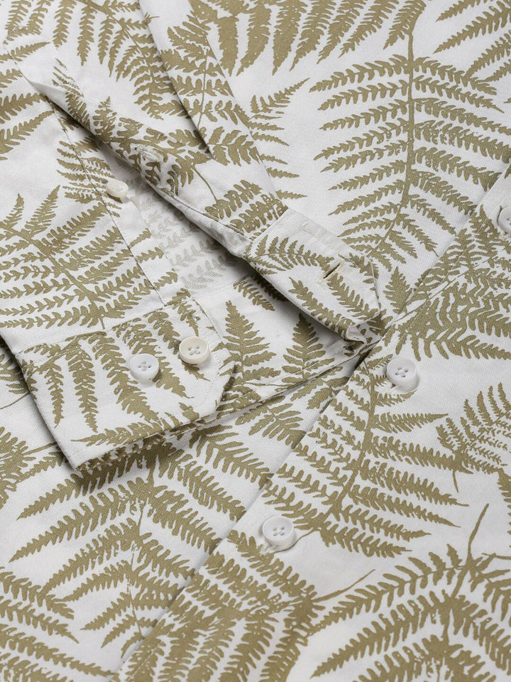 Thomas Scott Classic Fit Floral Printed Casual Pure Cotton Shirt