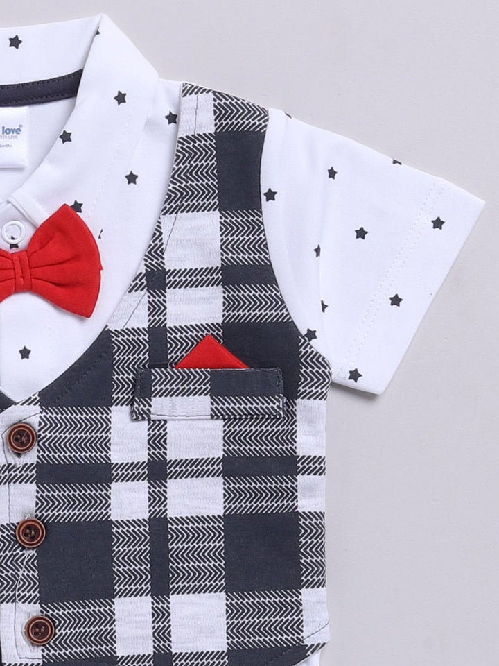 Moms Love Infant Boys Printed Pure Cotton Clothing Set