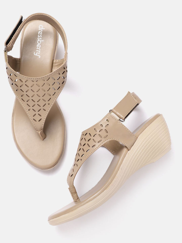 DressBerry Wedge Heel with Laser Cuts