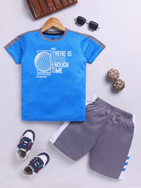HRX by Hrithik Roshan Boys Printed Rapid Dry T-shirt with Shorts