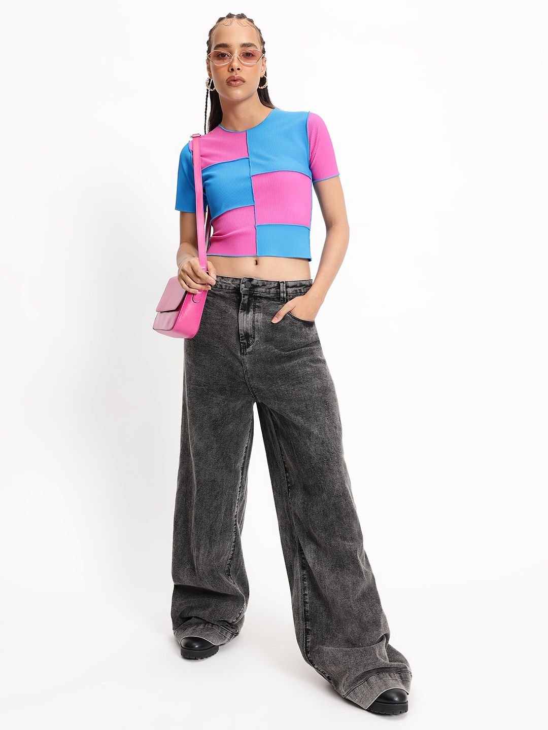 DressBerry The Patchwork Passion Ribbed Top