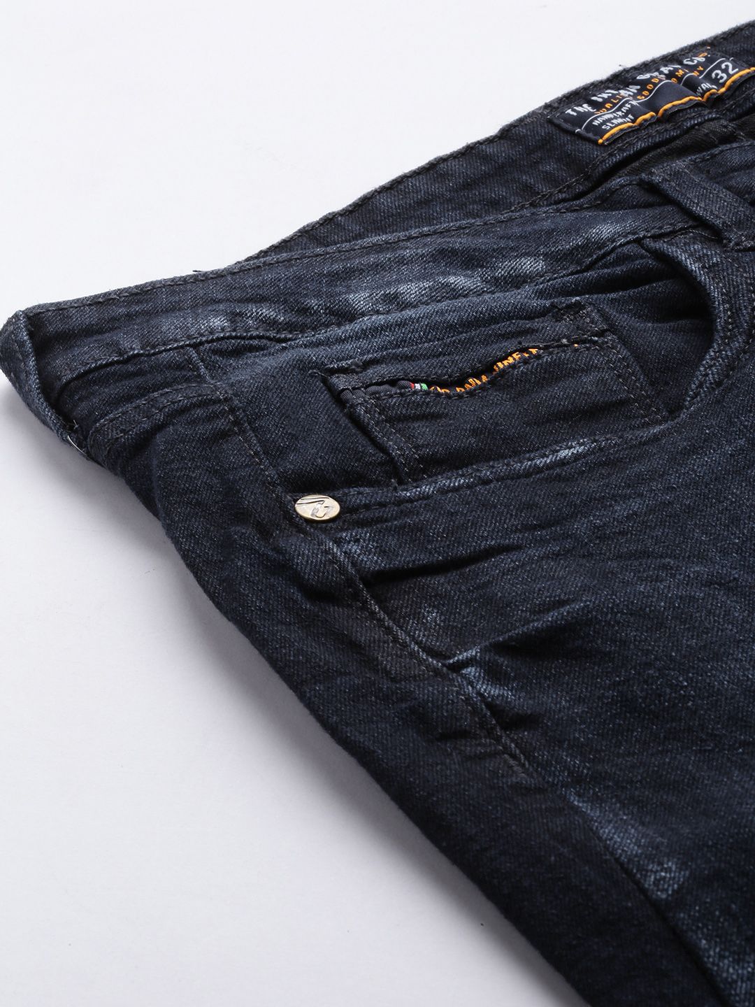 The Indian Garage Co Men Jean Skinny Fit Light Fade Stretchable Jeans