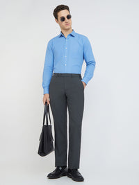 Park Avenue Men Mid-Rise Checked Smart Trousers