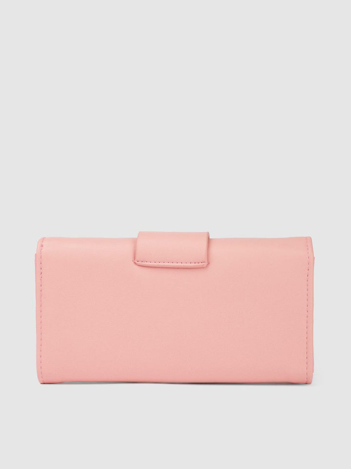 Lino Perros Women Solid Three Fold Wallet