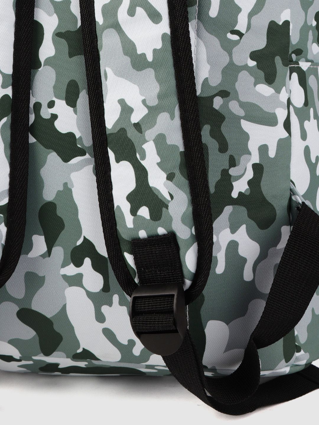 Lino Perros Women Olive Green & White Camouflage Print Laptop Backpack