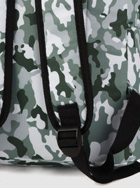 Lino Perros Women Olive Green & White Camouflage Print Laptop Backpack