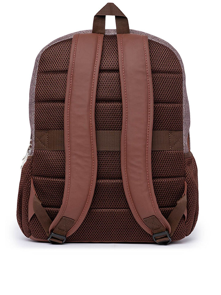ZOUK Men Printed Vegan Leather Backpack