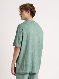 THE BEAR HOUSE Round Neck Drop-Shoulder Pure Cotton T-shirt