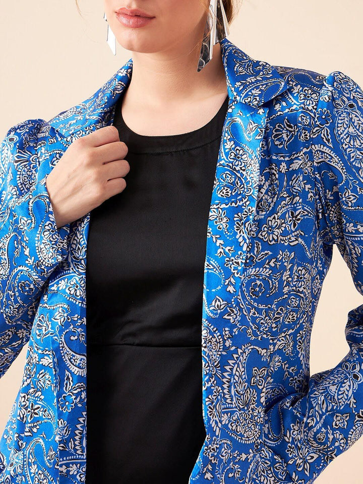 Antheaa Bodycon Dress With Ethnic Motifs Printed Jacket