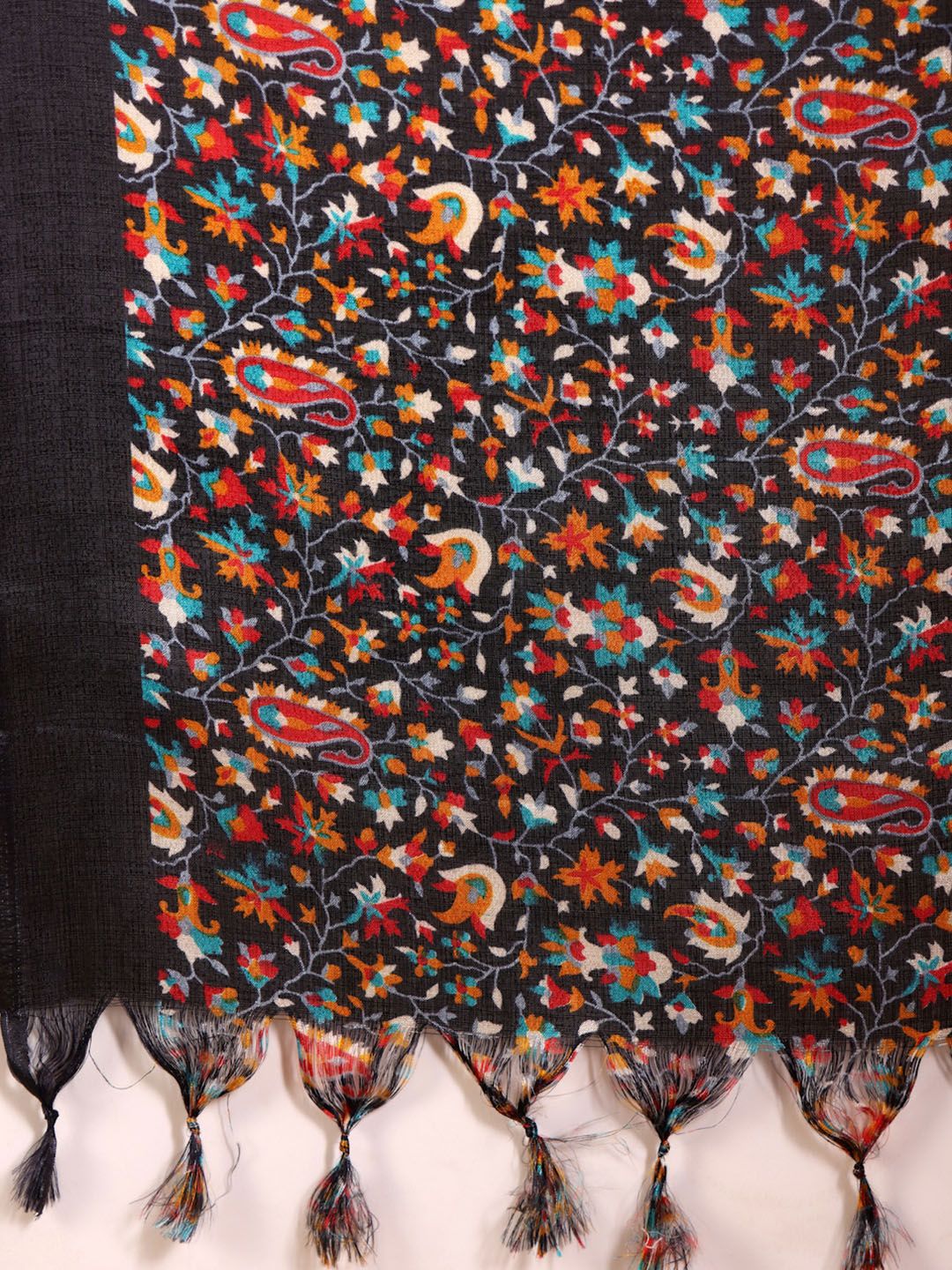 Varanga Ethnic Motifs Embroidered Woven Design Pure Cotton Kurta With Trousers & Dupatta