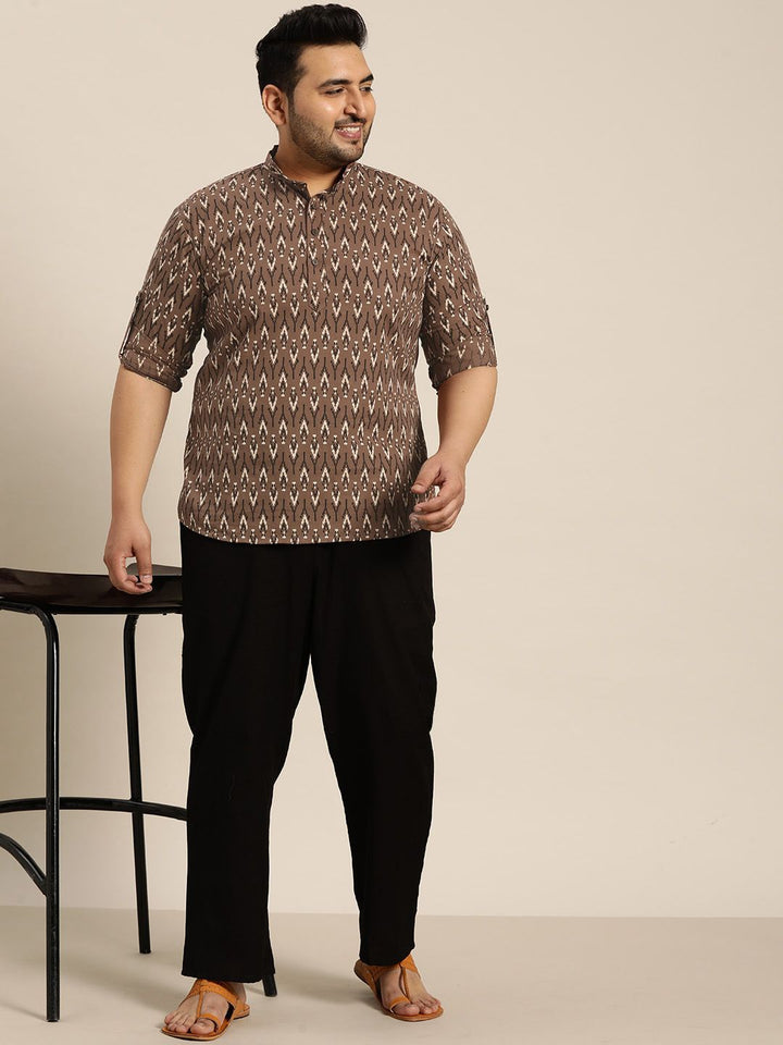 SOJANYA PLUS Geometric Printed Cotton Kurta