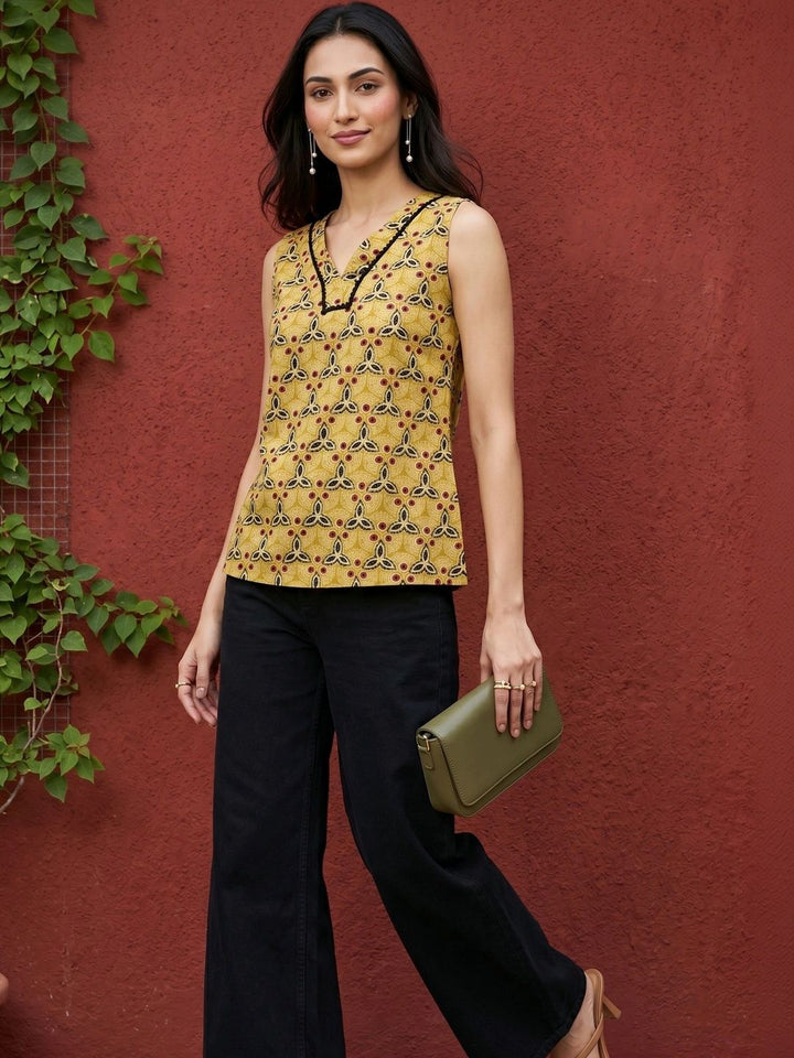 Mamicha Print Ethnic Top