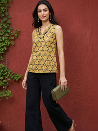 Mamicha Print Ethnic Top