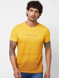 SPYKAR Typography Printed Round Neck Cotton Slim Fit Tshirt
