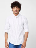SPYKAR Slim Fit Opaque Conversational Printed Cotton Casual Shirt