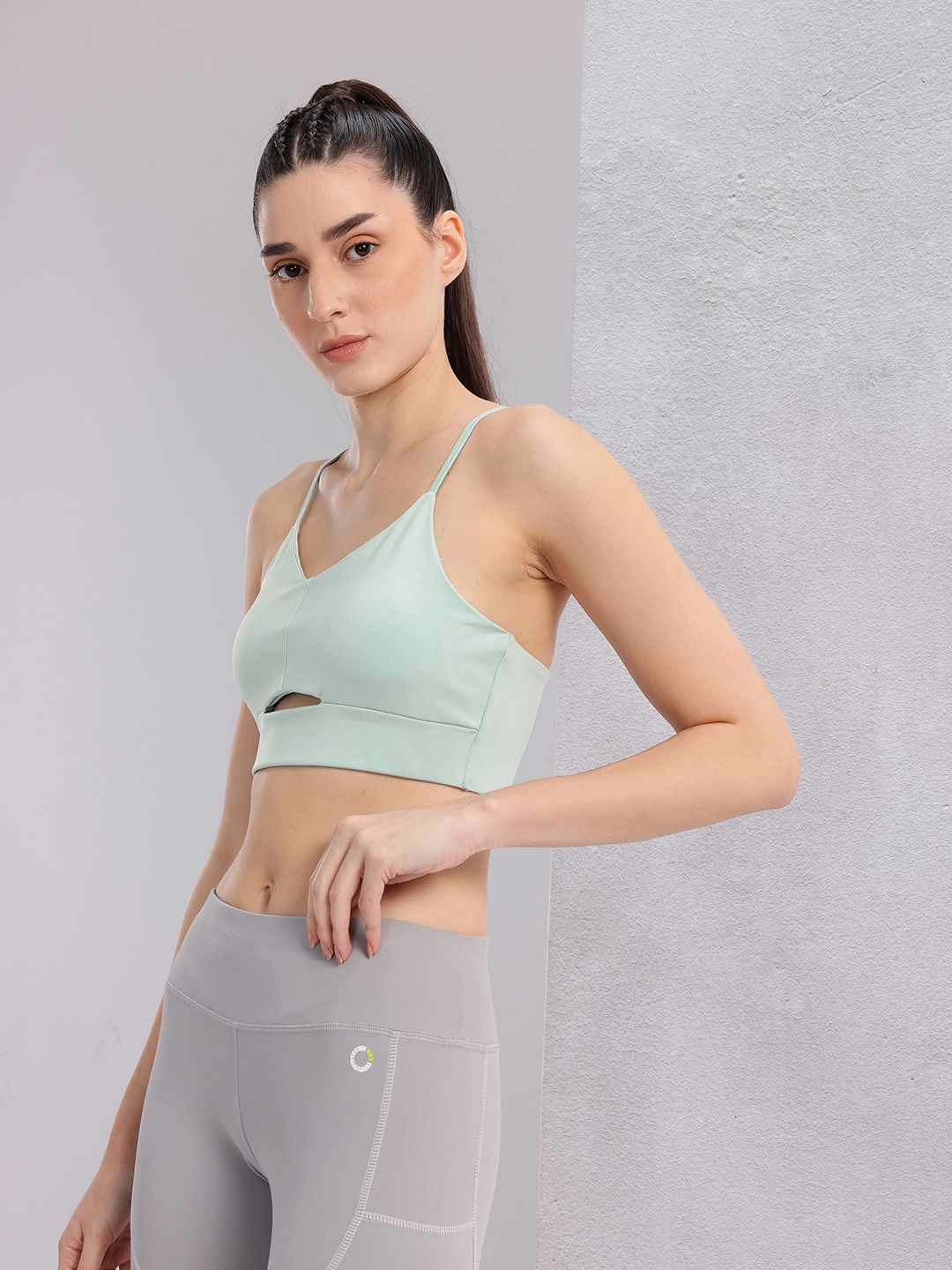 HRX by Hrithik Roshan Styled Back Full Coverage Lightly Padded Yoga Bra KY104_03_A