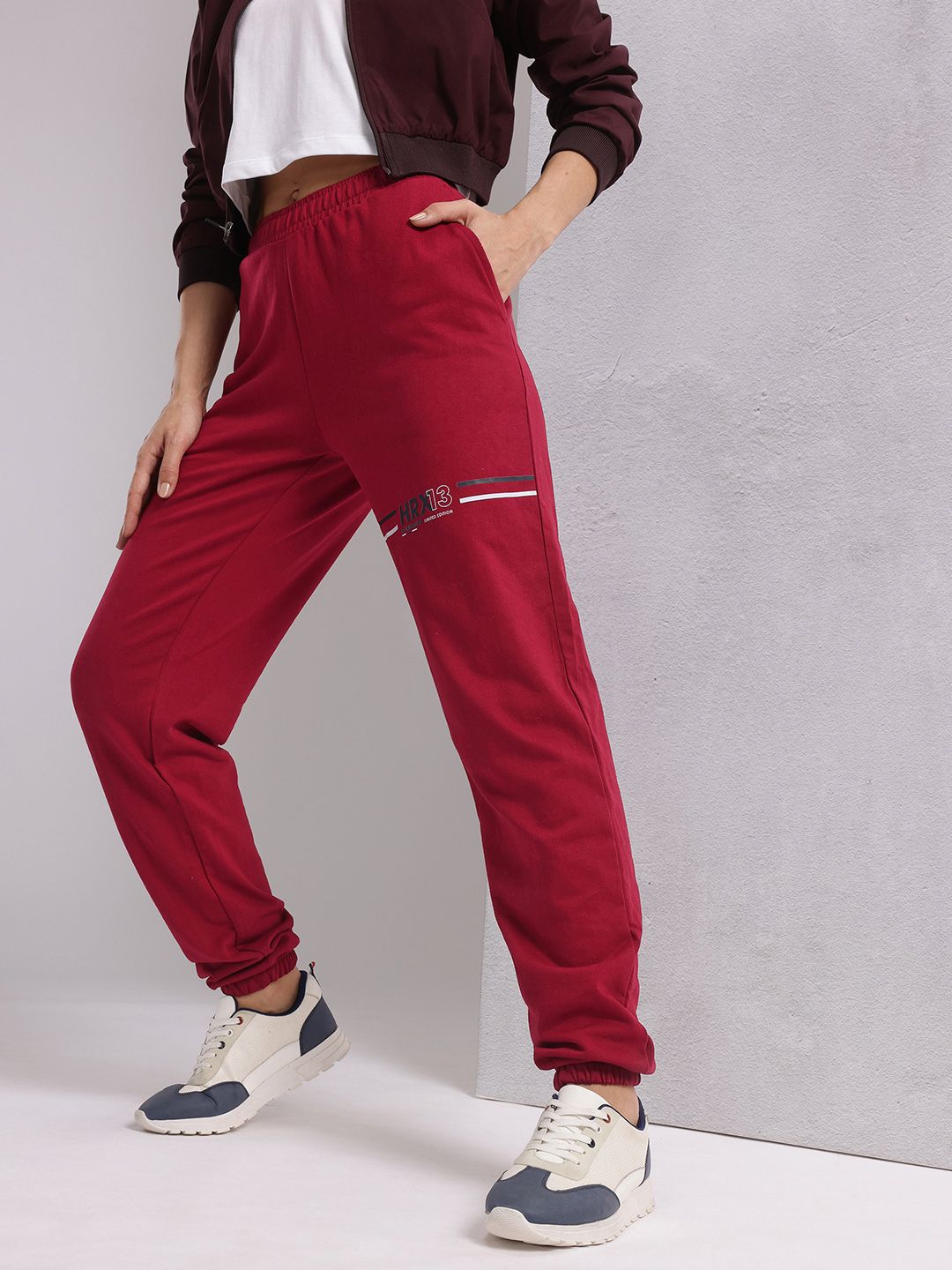 HRX by Hrithik Roshan Women Lifestyle Brand Logo Printed Joggers