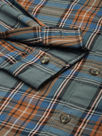 The Indian Garage Co Men Checked Casual Shirt