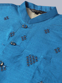SOJANYA Kurta Kapas Tulen Bersulam Labuci Dengan Churidar Dengan Jaket Nehru