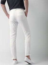 HIGHLANDER Men White Slim Fit Chinos