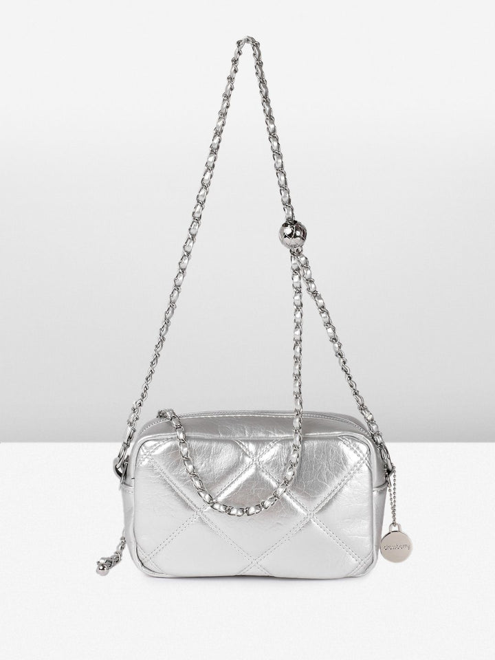DressBerry Quilted Shoulder Bag with Adjustable Strap